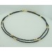 Necklace/ Bracelet (Onyx, 925 Silver gold-plated) Necklace/ Bracelet (Onyx, 925 Silver gold-plated)